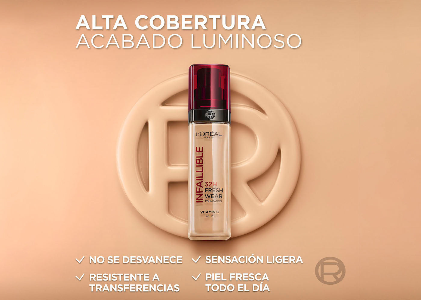 INFALLIBLE MAKE UP SOLEIL DORE/GOLDEN 260 1 PZA